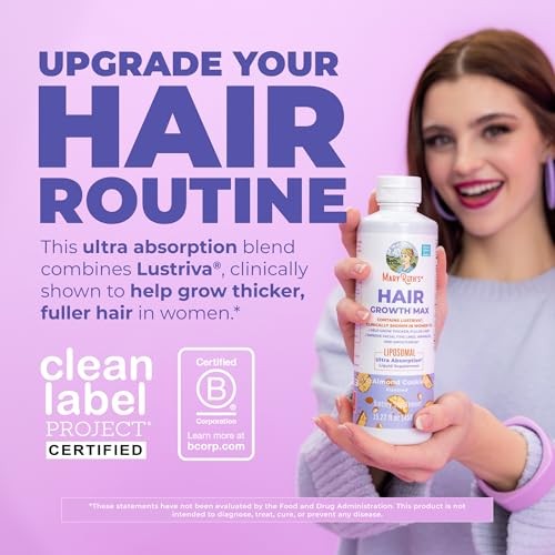 Hair Growth Max Liposomal Biotin - Thicker Hair & Skin Support, 15.22oz