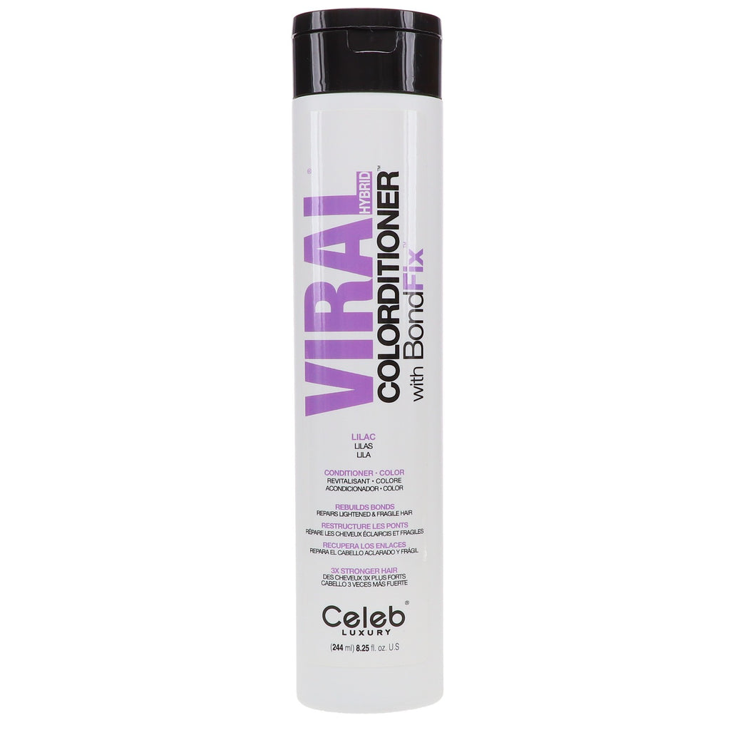Lilac Color Conditioner for Faded Hair - 8.25 oz Viral Hybrid with BondFix