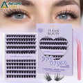 Self Adhesive False Eyelash Clusters 120Pcs Curly 10-16mm DIY Volume Lashes