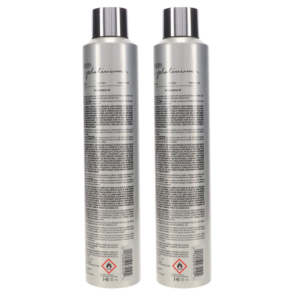 Kenra Platinum Finishing Spray #26 10 oz - Strong Hold & Humidity Resistant