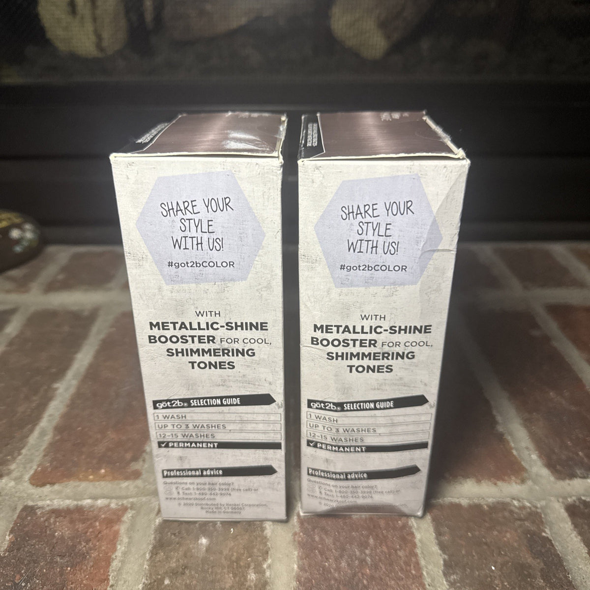 2 Pack Permanent Hair Dye - Schwarzkopf Got2b Metallics M83 Urban Mauve