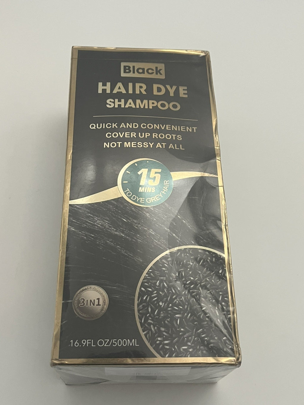 Herbal Black Hair Dye Shampoo 500ML - Instant Gray Coverage & Nourishing Herbal Formula