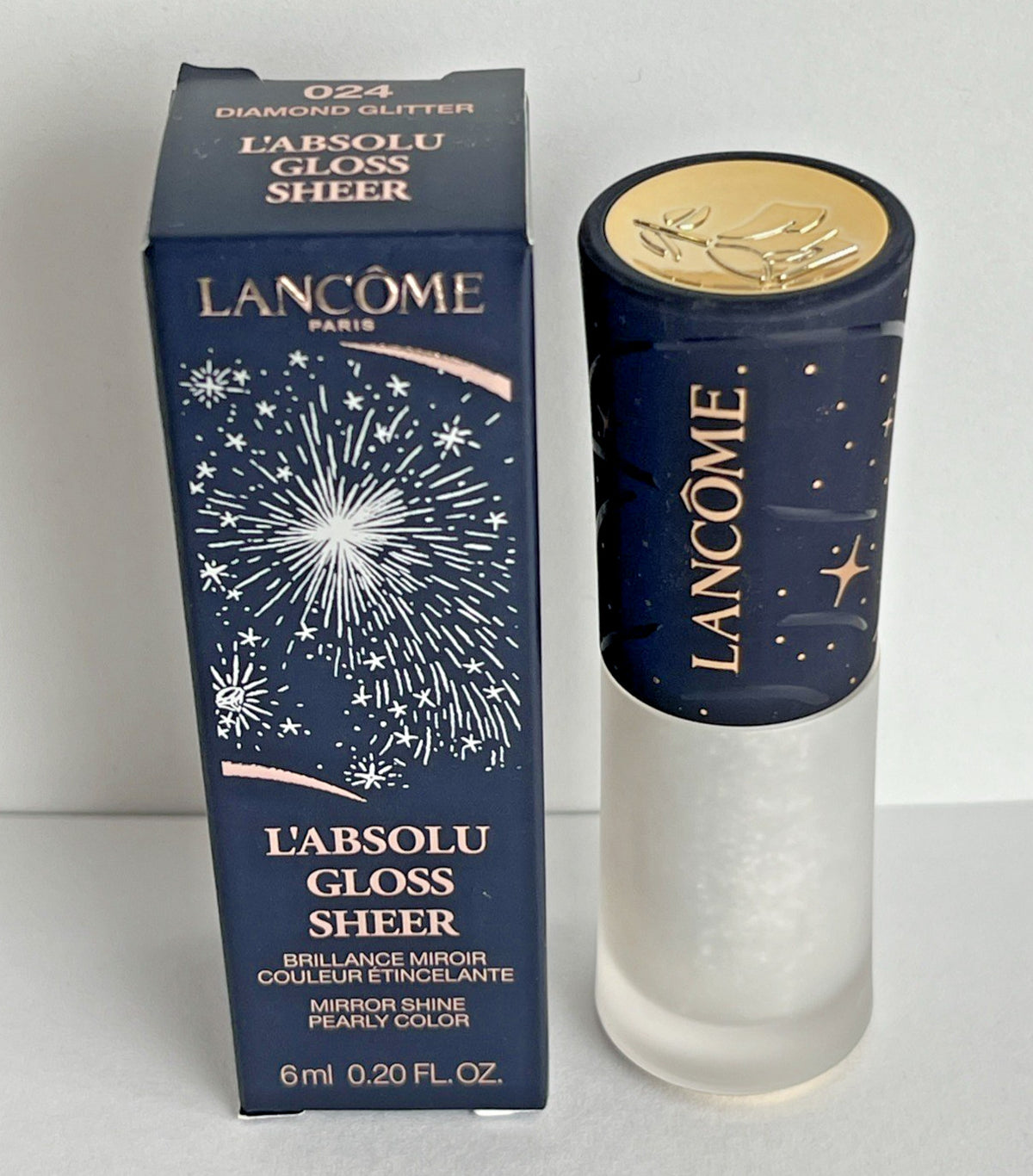 Lancôme L'Absolu Gloss Sheer Mirror Shine Diamond Glitter 024 0.2 oz
