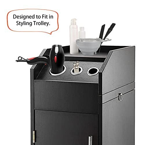 Stainless Steel Hair Tool Organizer Canister Set for Curling Iron & Dryer