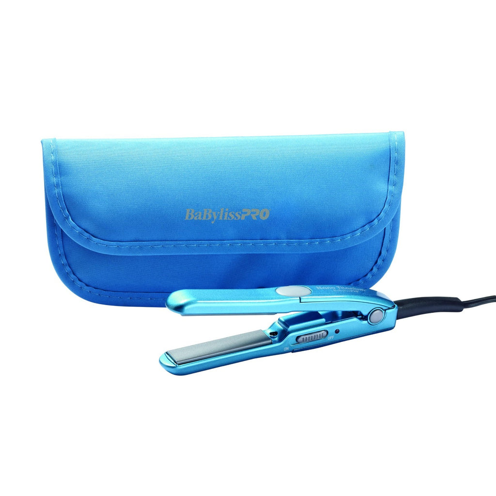 Mini Flat Iron Hair Straightener 0.5 Inch Nano Titanium Travel Styling Tool