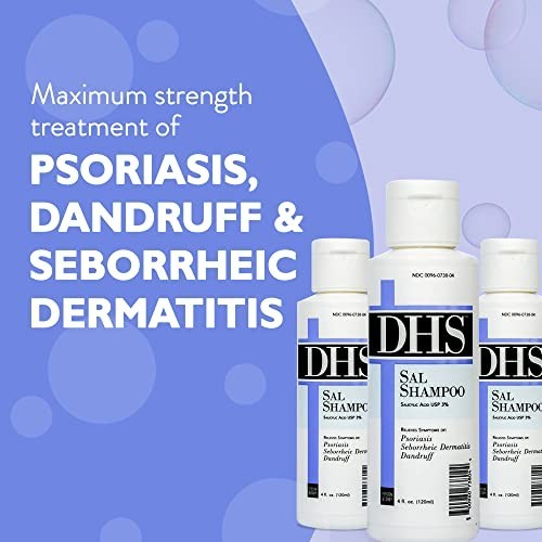 Medicated Psoriasis Eczema Dandruff Shampoo - Fragrance-Free 4 oz Relief