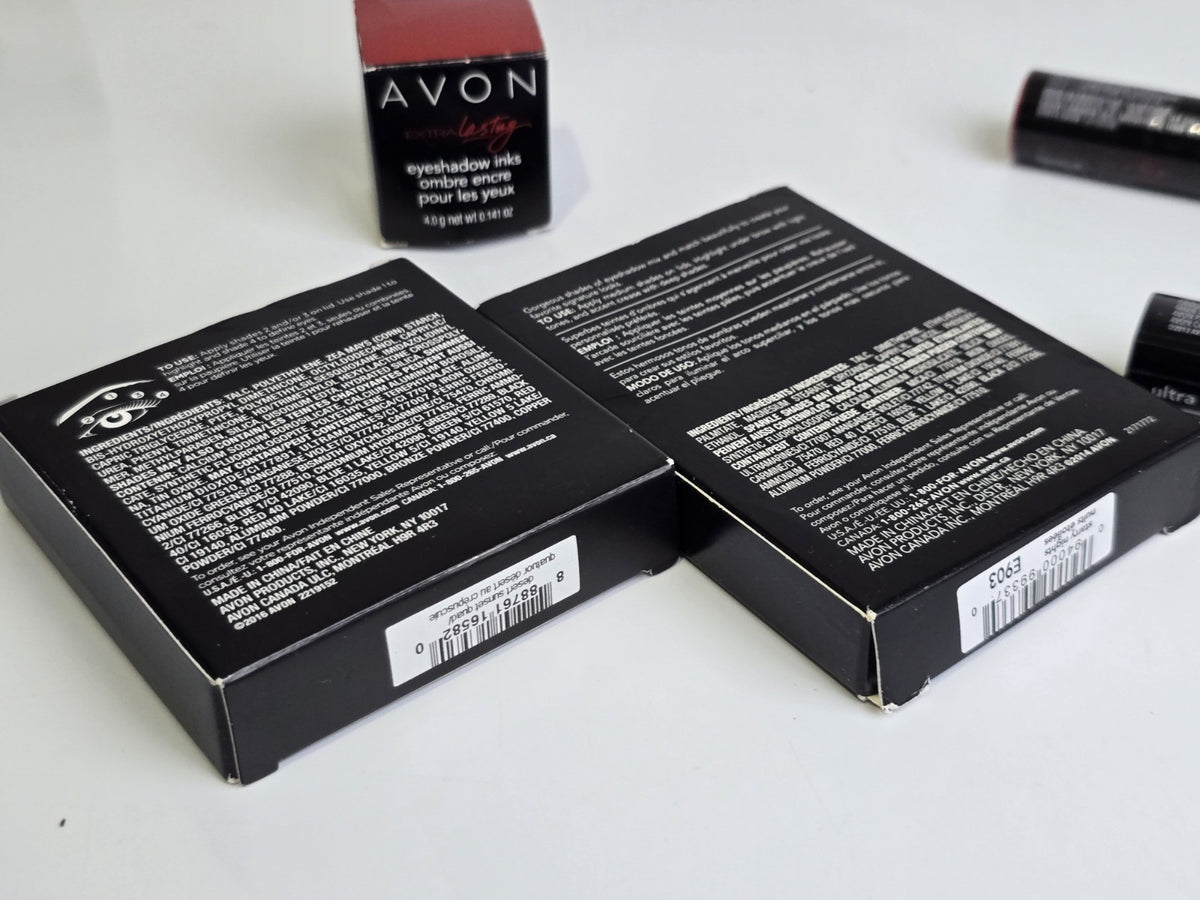 Avon Makeup Lot: Eyeshadow Palettes, Lipsticks, Extra Lasting Ink Set