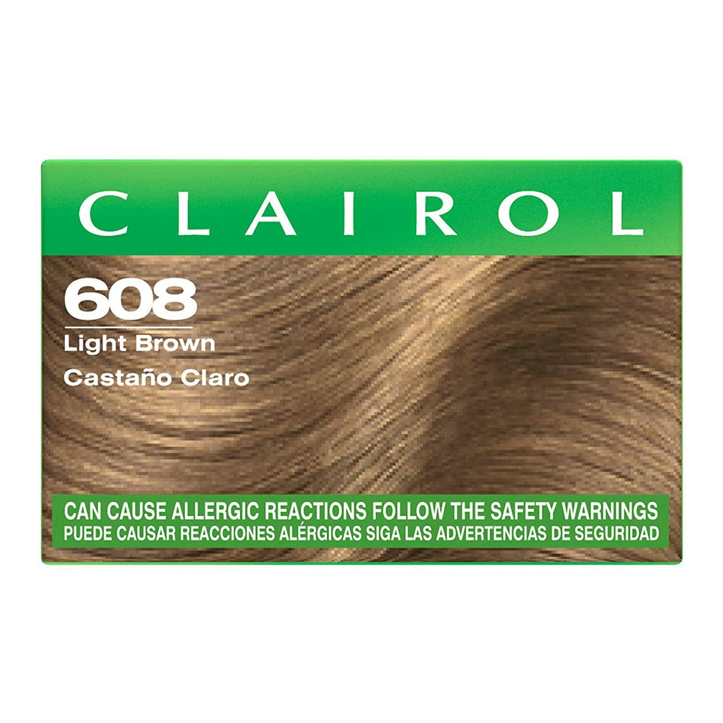 Permanent Hair Color Light Brown 608 – Pack of 2, Long-Lasting & Shiny