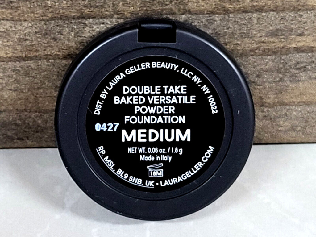 Laura Geller Double Take Baked Powder Foundation - Medium, Travel Size