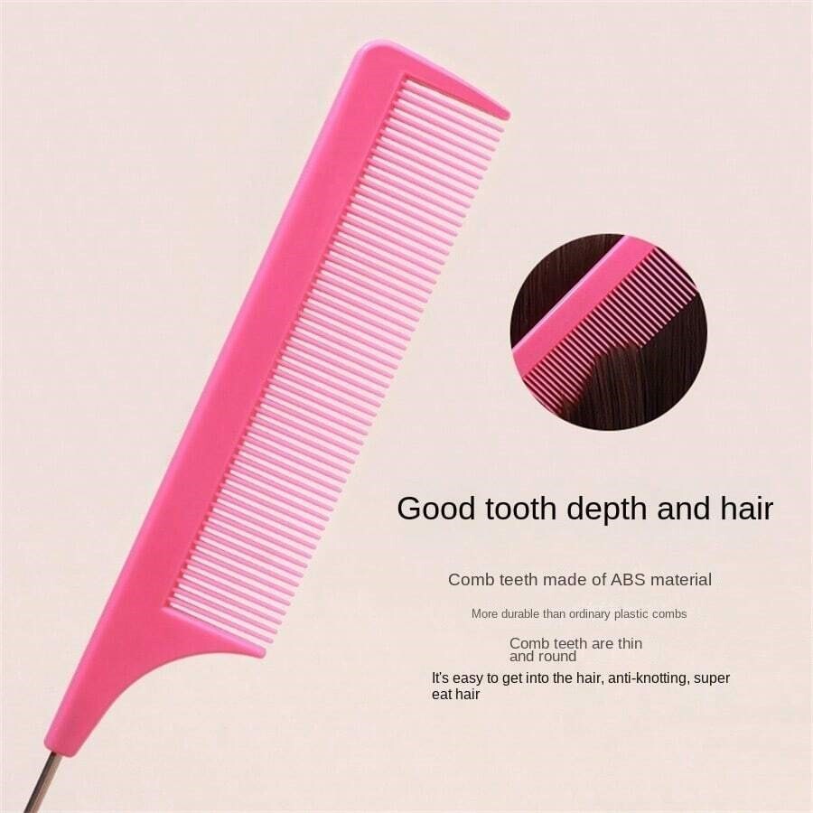 Professional Anti-Static Tail Hair Comb & Dye Brush for Salon & Home Use