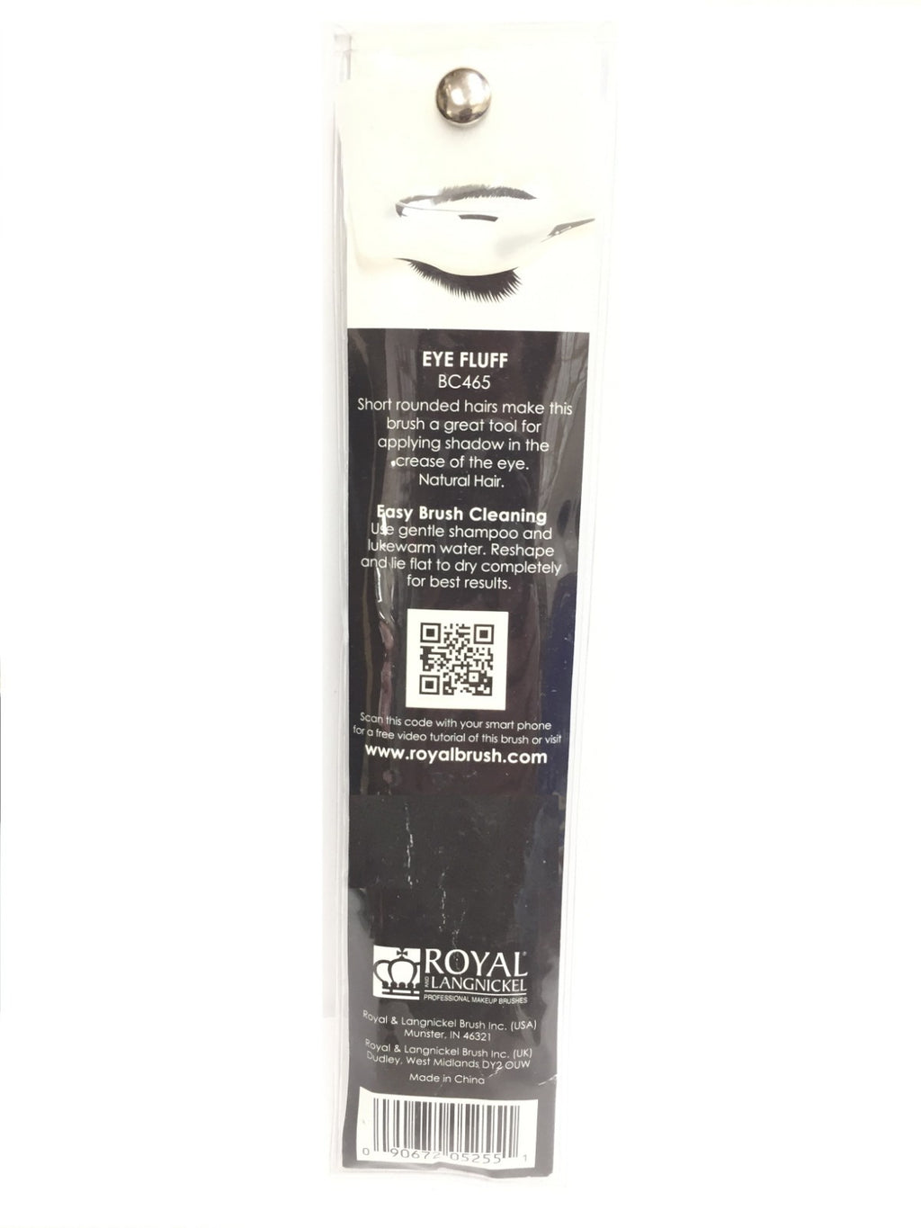 Royal & Langnickel SILK Eye Fluff Brush BC465 - Makeup Eye Brush for Cosmetics
