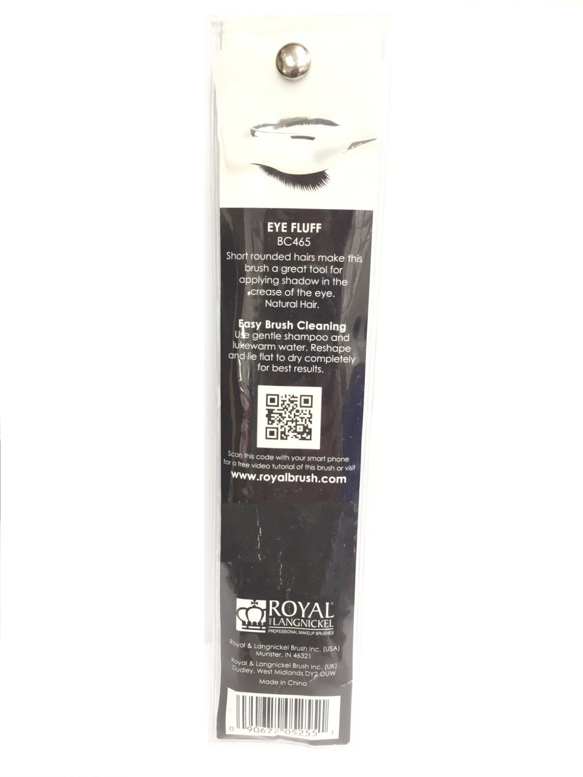 Royal & Langnickel SILK Eye Fluff Brush BC465 - Makeup Eye Brush for Cosmetics