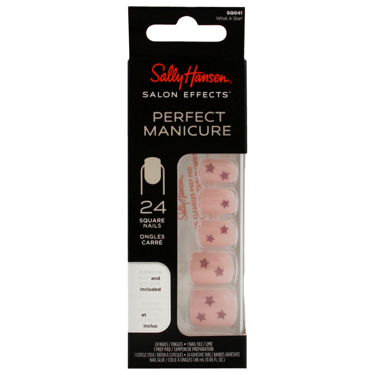 Sally Hansen Square Nail Kit - 52 Piece Manicure Set with Nails & Tools