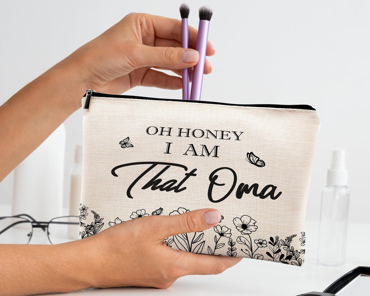 10x Linen Makeup Bag for Travel and Gift - Mother's Day Gift Idea