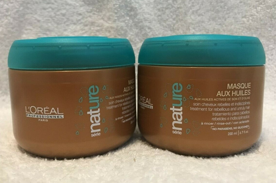 L'Oréal Nature Maque Aux Huiles Hair Treatment Pack of 2 - Nourishing Hair Mask