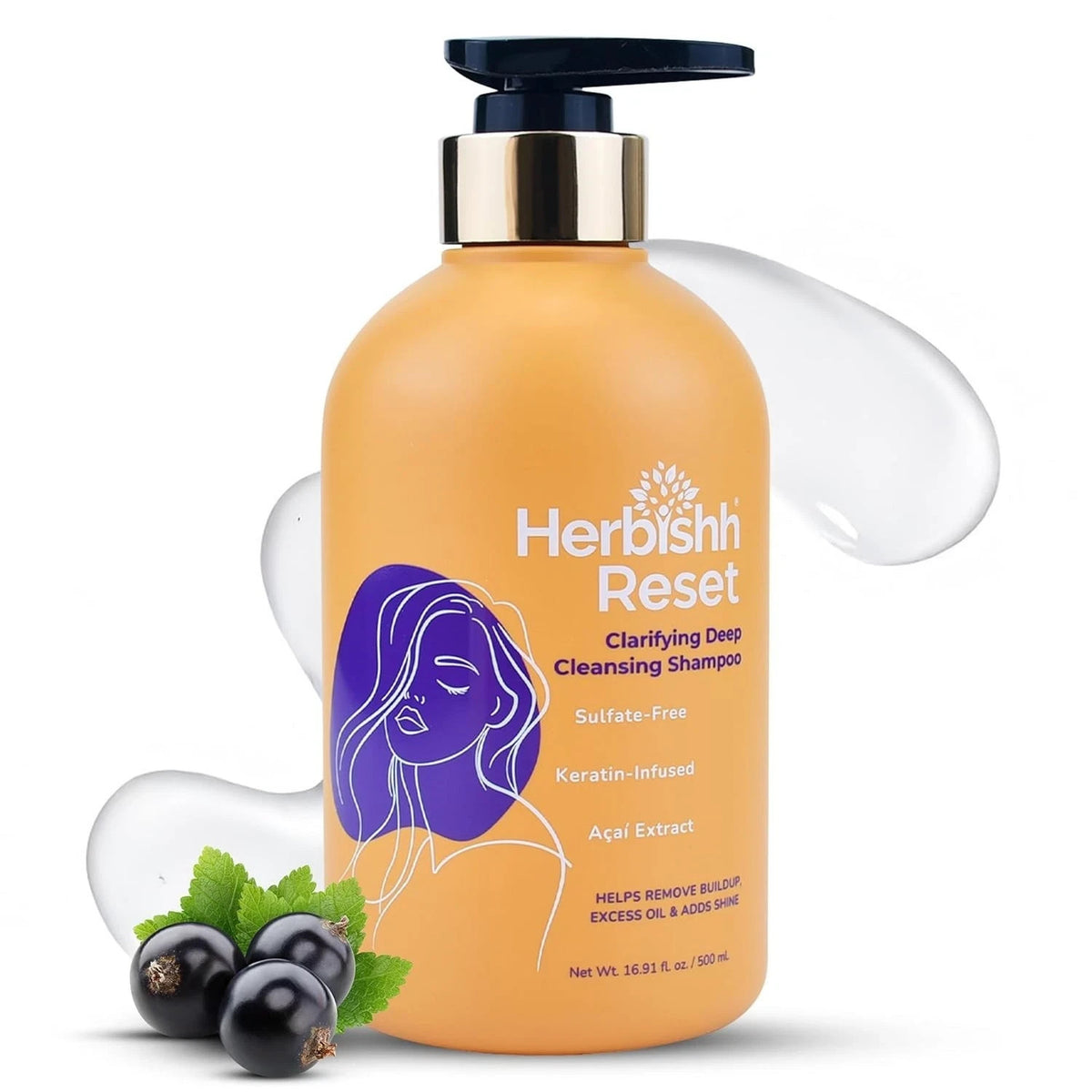 Clarifying Deep Cleansing Shampoo for Oily & Color-Treated Hair - Herbishh