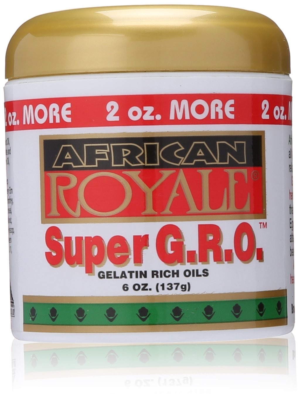 Hair Growth Oil with Gelatin & Herbal Blend - 6oz for Shine & Strength