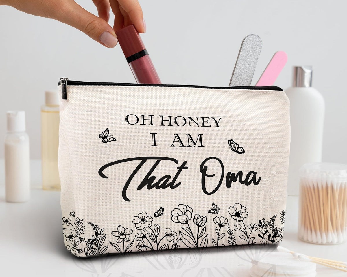 10x Linen Makeup Bag for Travel and Gift - Mother's Day Gift Idea