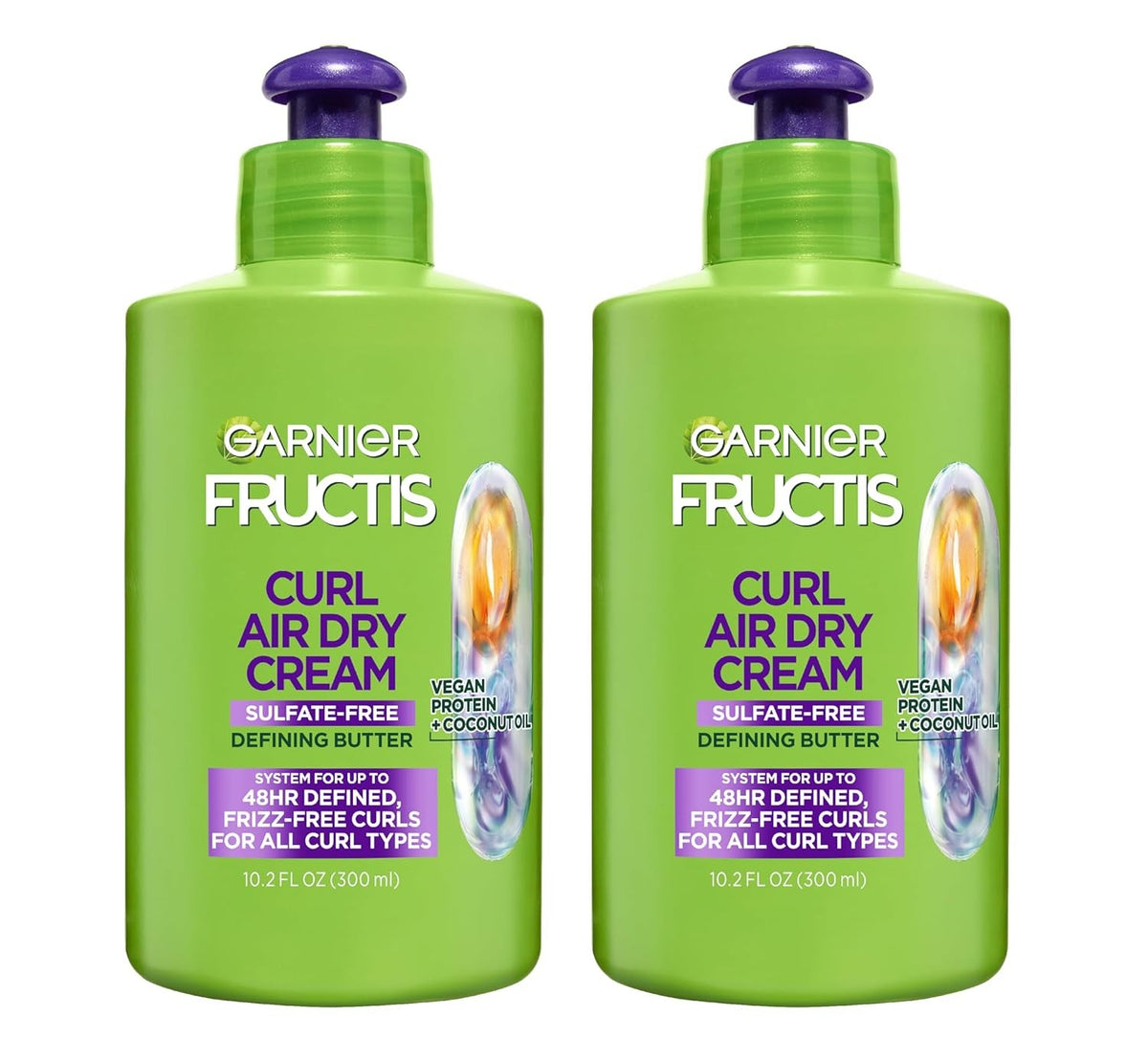Garnier Fructis Curl Nourish Leave-In Hair Treatment - 2 Pack, 10.2 fl oz