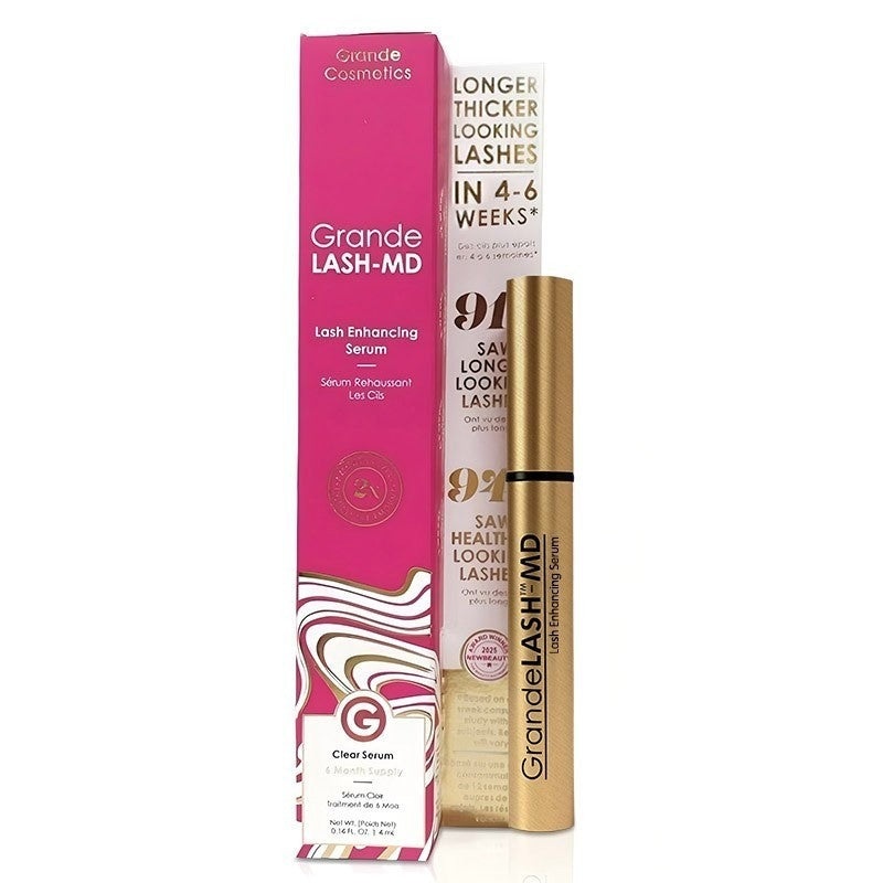 Grande Lash-MD Lash Enhancing Serum 4ML - 6 Month Supply for Longer Eyelashes