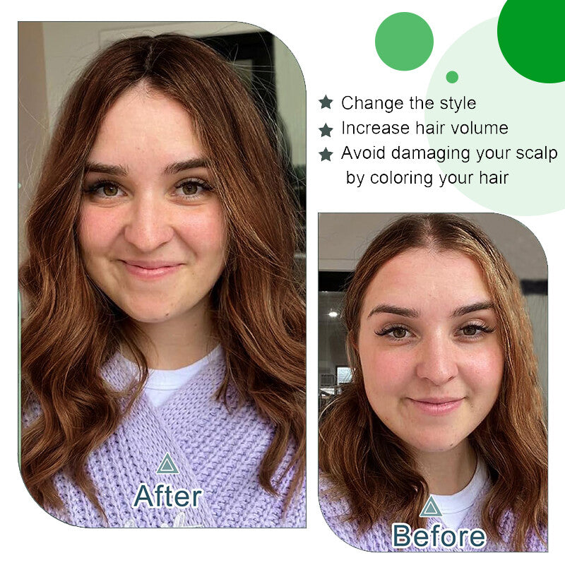 Clip-In Human Hair Topper with Lace Base - Remy Hair for Thinning Hair