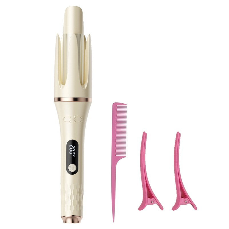 Automatic Hair Curler with 4 Modes, 32mm Rotating Curling Wand - Fast, Safe Styling