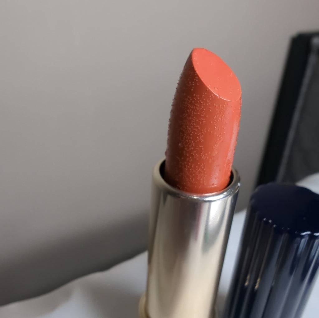 Estee Lauder All Day Lipstick Aegean Coral Full Size - Rare Blue Container
