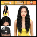 24-Inch Wavy Lace Front Wig for Black Women Heat Resistant Synthetic Hair