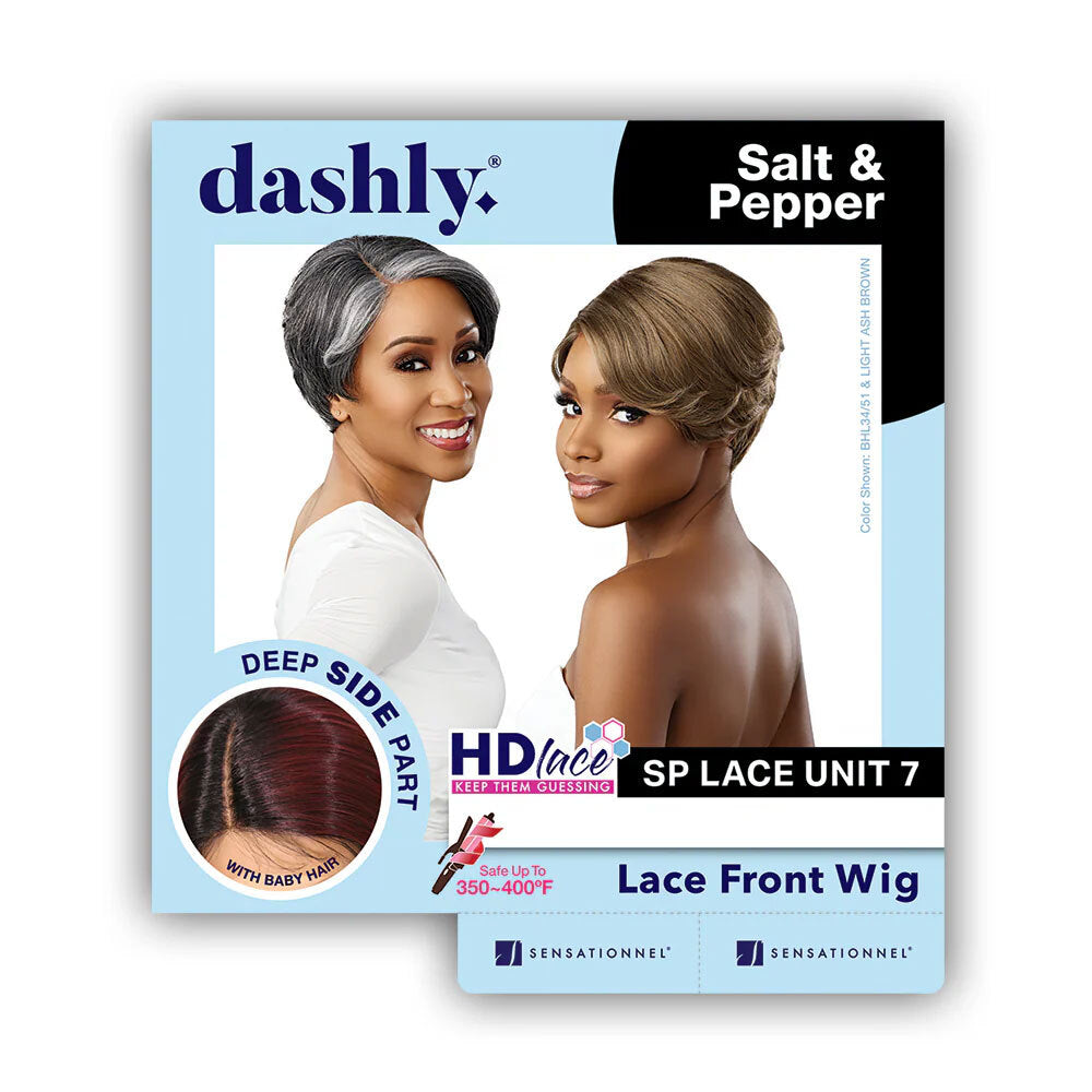 Synthetic Lace Front Wig for Women Salt & Pepper HD Style - Multiple Colors