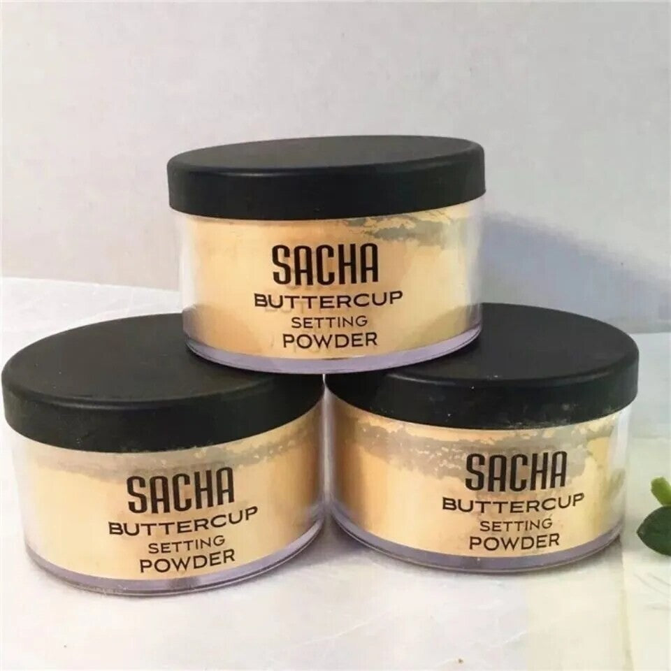 Sacha Buttercup Setting Powder - Blurs Fine Lines & Pores, No Ashy Flashback