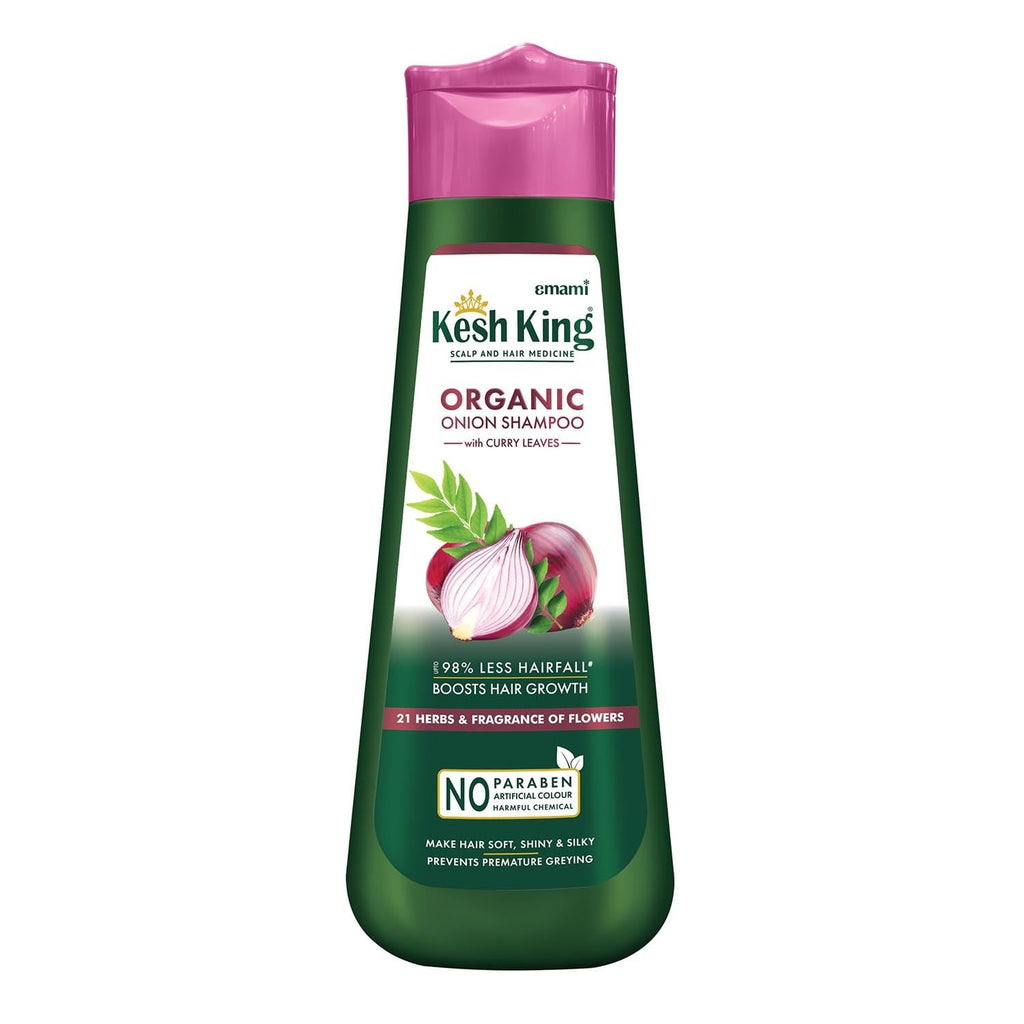 Organic Onion Shampoo for Hair Fall Control & Growth Support - 10.14 Fl Oz
