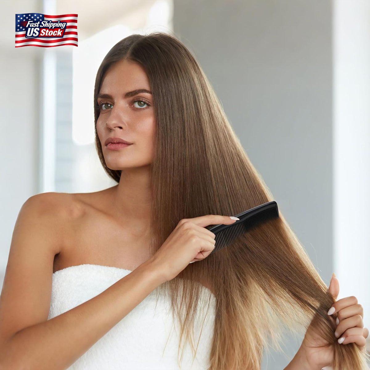 12 Pack Pocket Hair Combs for Men and Women - Travel-Size, Durable Acrylic