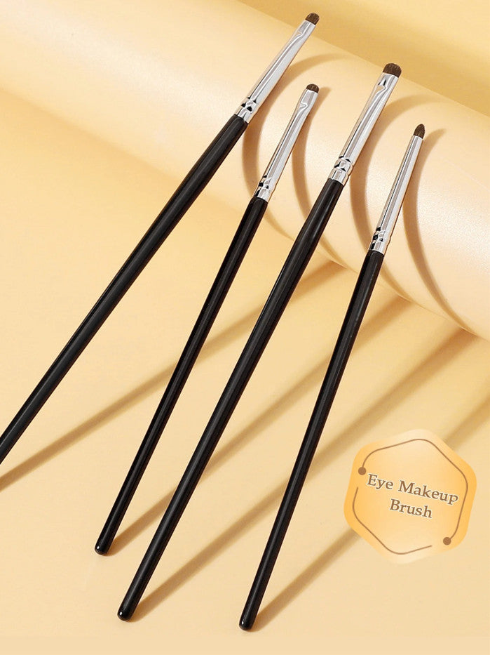 4pcs Eye Makeup Brush Set for Eyeshadow Eyeliner & Detailing