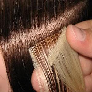 20pcs 22 Inch Remy Seamless Tape Skin Weft Hair Extensions Blue