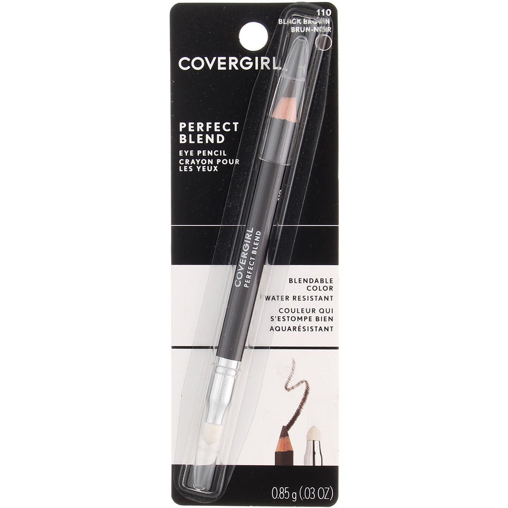 CoverGirl Perfect Blend Eyeliner Black Brown 110 — Water Resistant, 0.03 oz (Pack of 3)