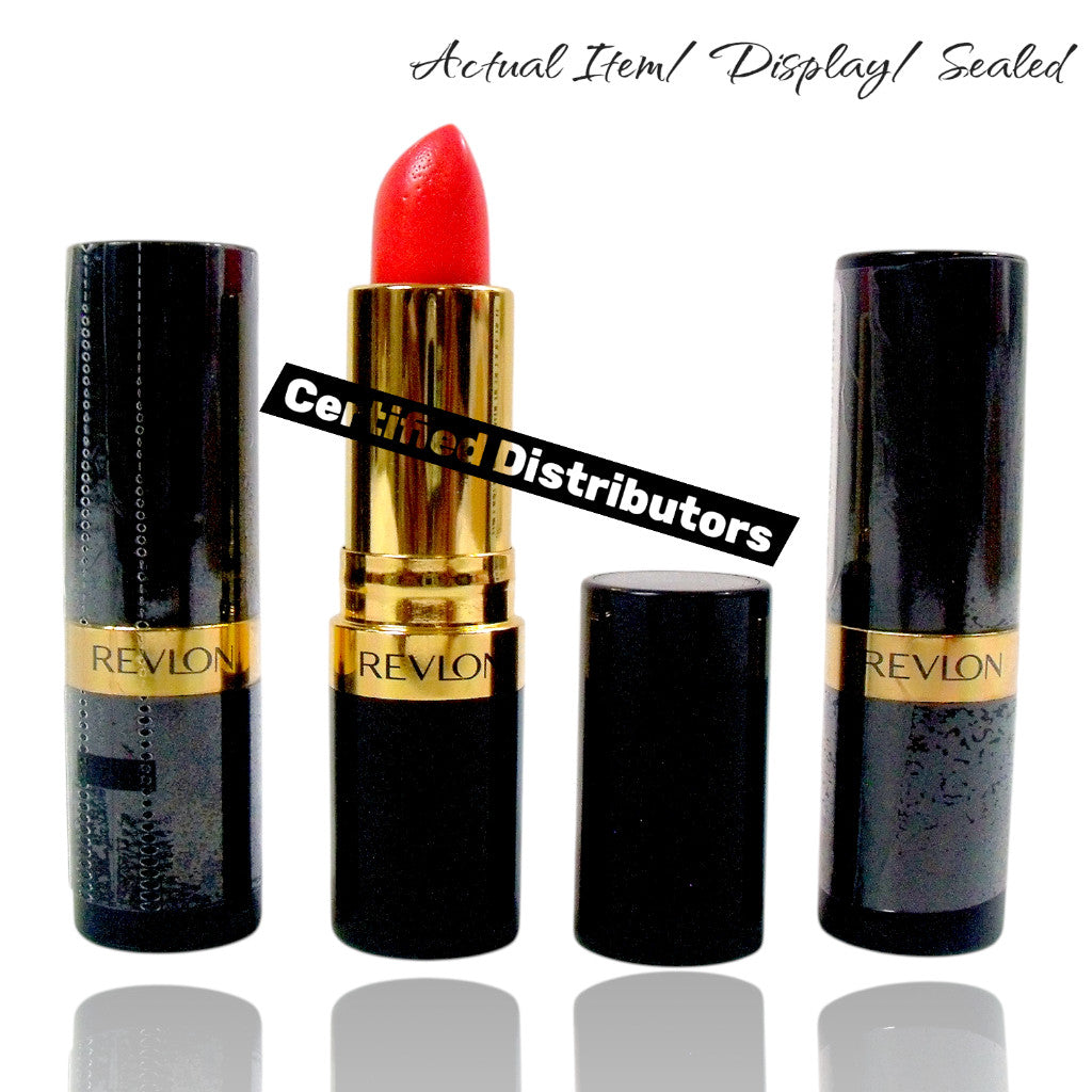 (Lot of 3) Revlon Super Lustrous Lipstick 825 Lovers Coral - New & Sealed