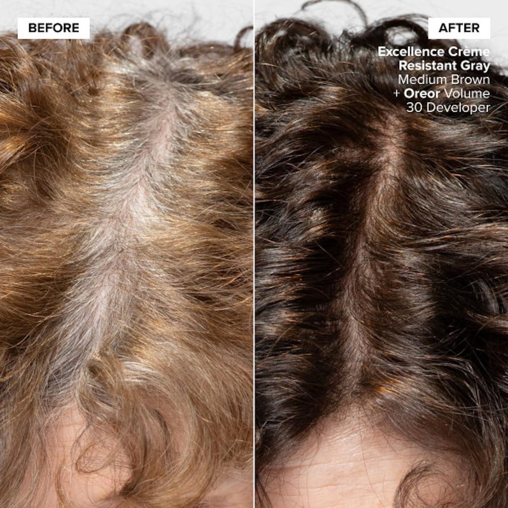 Dark Brown Hair Color Cream for Gray Coverage - Resists Resistance