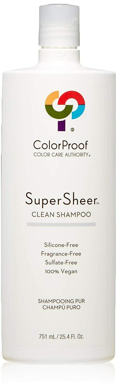 ColorProof SuperSheer Clean Shampoo 25.4 oz Fragrance-Free Gentle Hair Care