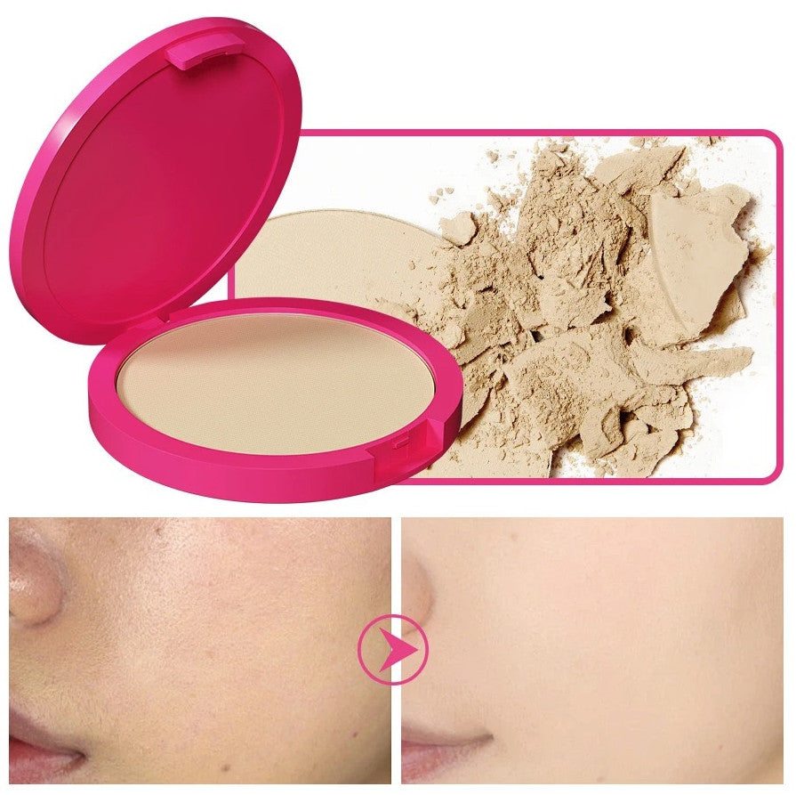 Matte Pressed Powder Compact Oil Control Face Makeup Base - Multiple Shades