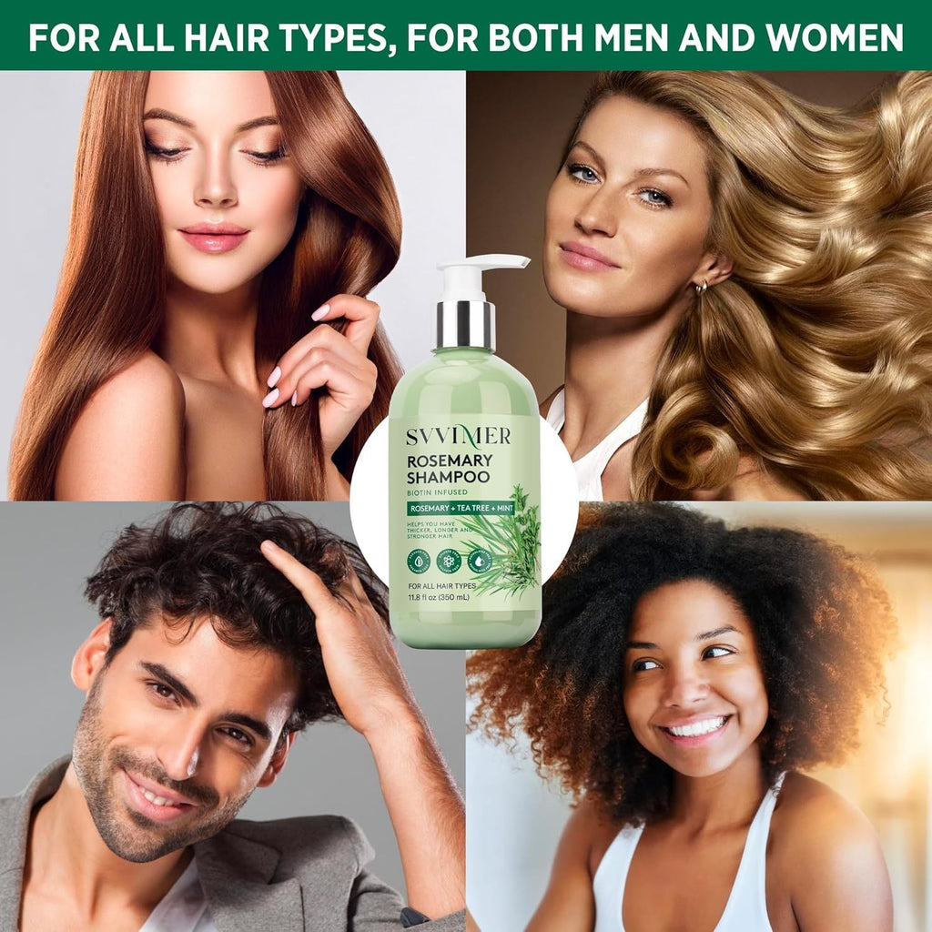 Hair Growth Shampoo with Biotin and Collagen for Thicker, Healthier Hair