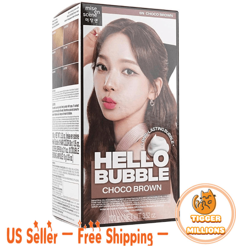 Hair Dye Kit Choco Brown #6N for Hair Coloring & Highlights