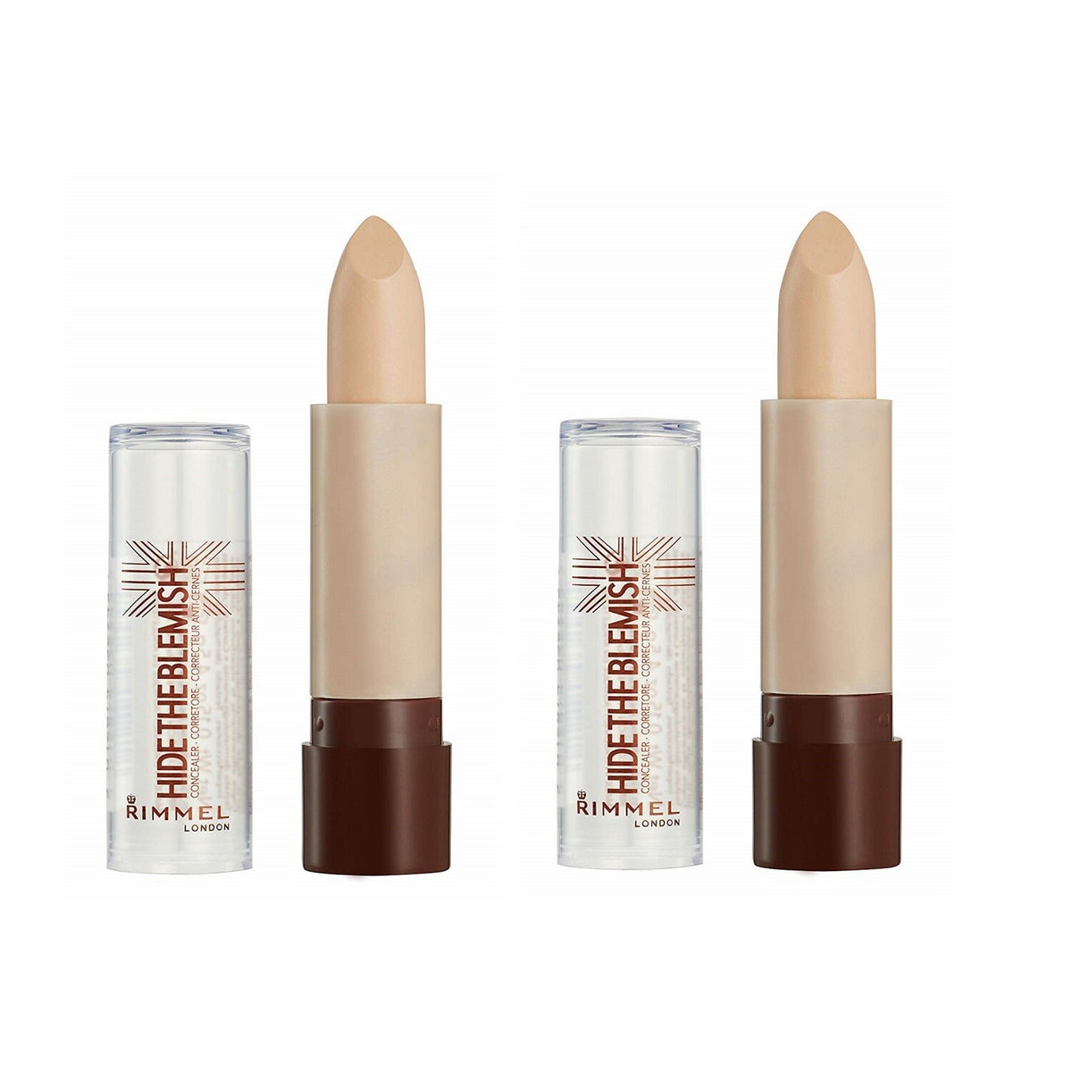 (2 Pack) Rimmel Concealer Stick - Camouflage Skin Imperfections, Golden Beige