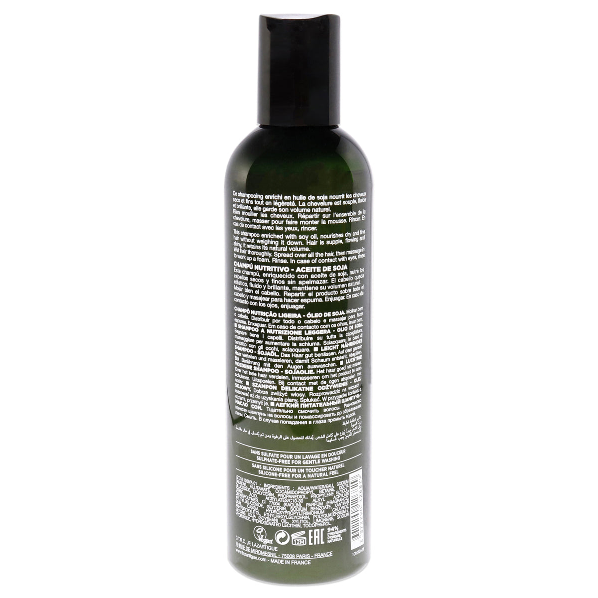 Nourishing Light Shampoo for Women - Soybean Oil, 8.4 oz, Hydrating Hair Care