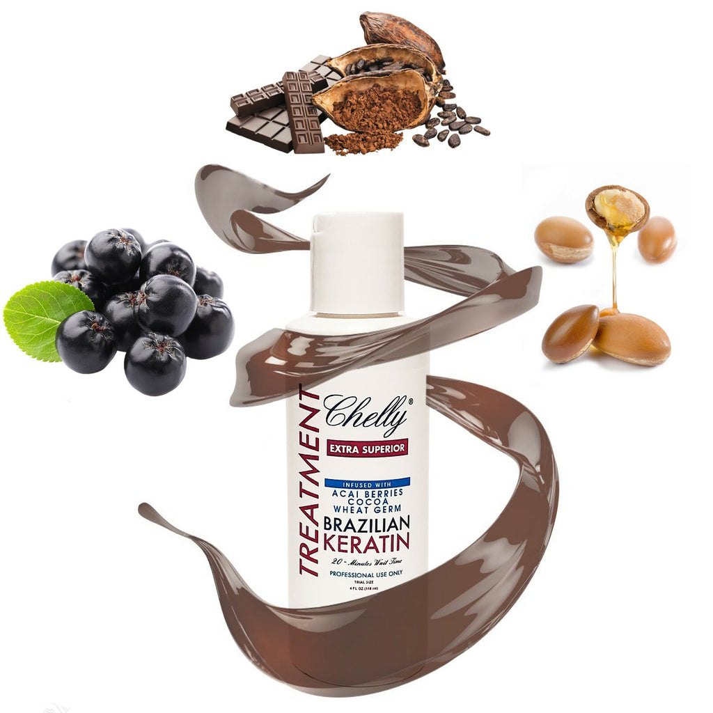 Keratin & Smoothing Hair Treatment & Clarifying Shampoo Combo for Frizz Control
