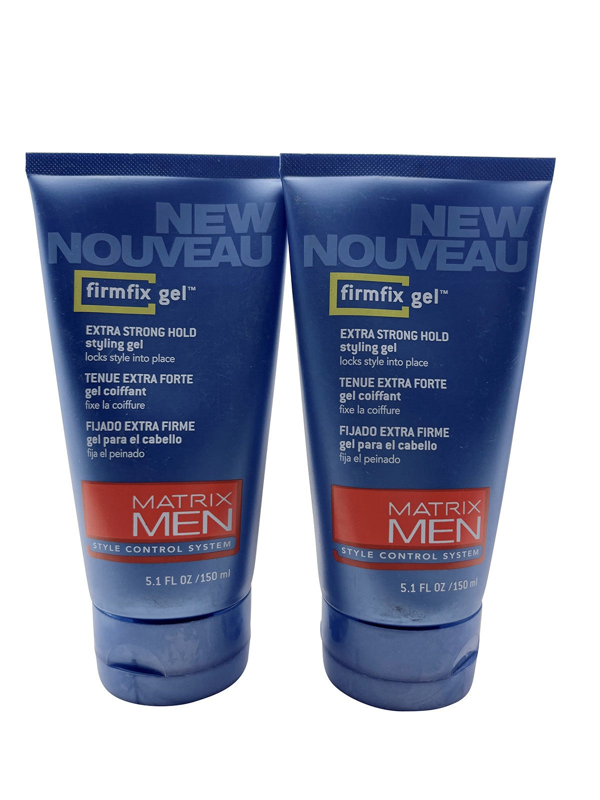 Men's Hair Gel Extra Strong Hold, 5.1 oz Set of 2 - Firm Fix Styling Gel
