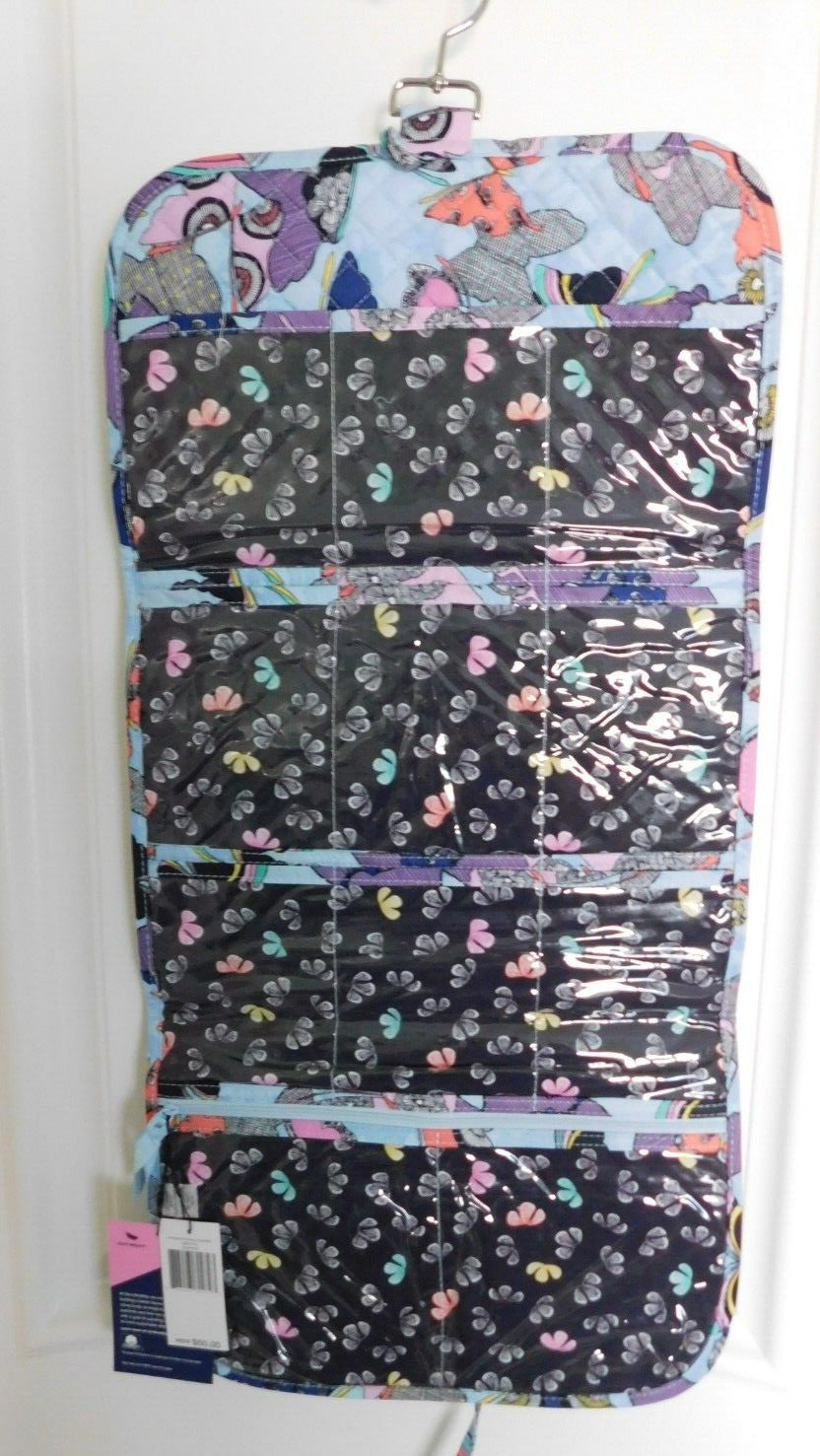 Hanging Accessory Organizer Case for Jewelry - Vera Bradley Butterfly Pattern