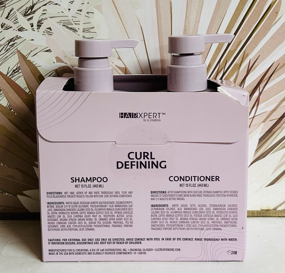 Curl Defining Shampoo & Conditioner Set with Castor Oil - 30 fl oz