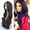 Black Synthetic Lace Front Wig for Women Body Wave Style - 180% Density