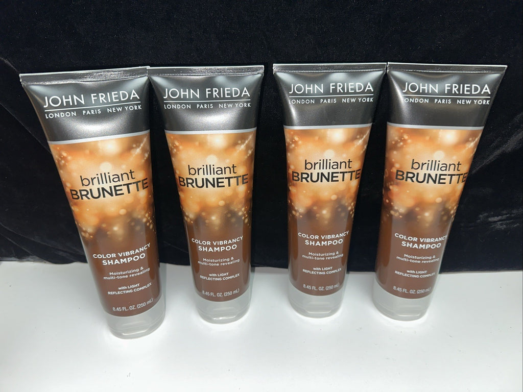 John Frieda Brilliant Brunette Color Vibrancy Shampoo - 4 Pack, 8.45 fl oz each