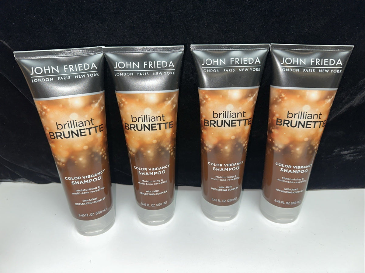 John Frieda Brilliant Brunette Color Vibrancy Shampoo - 4 Pack, 8.45 fl oz each